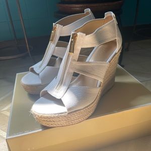 Michael michael kors Damita wedge canvas.